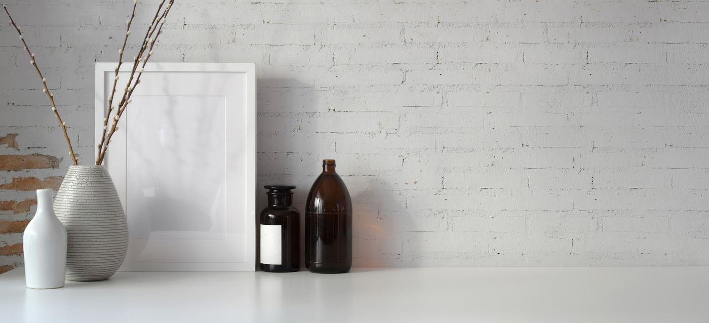 Minimalist Brick Accent Wall - Clean Line prep & Seamless Edges by The Era Interior